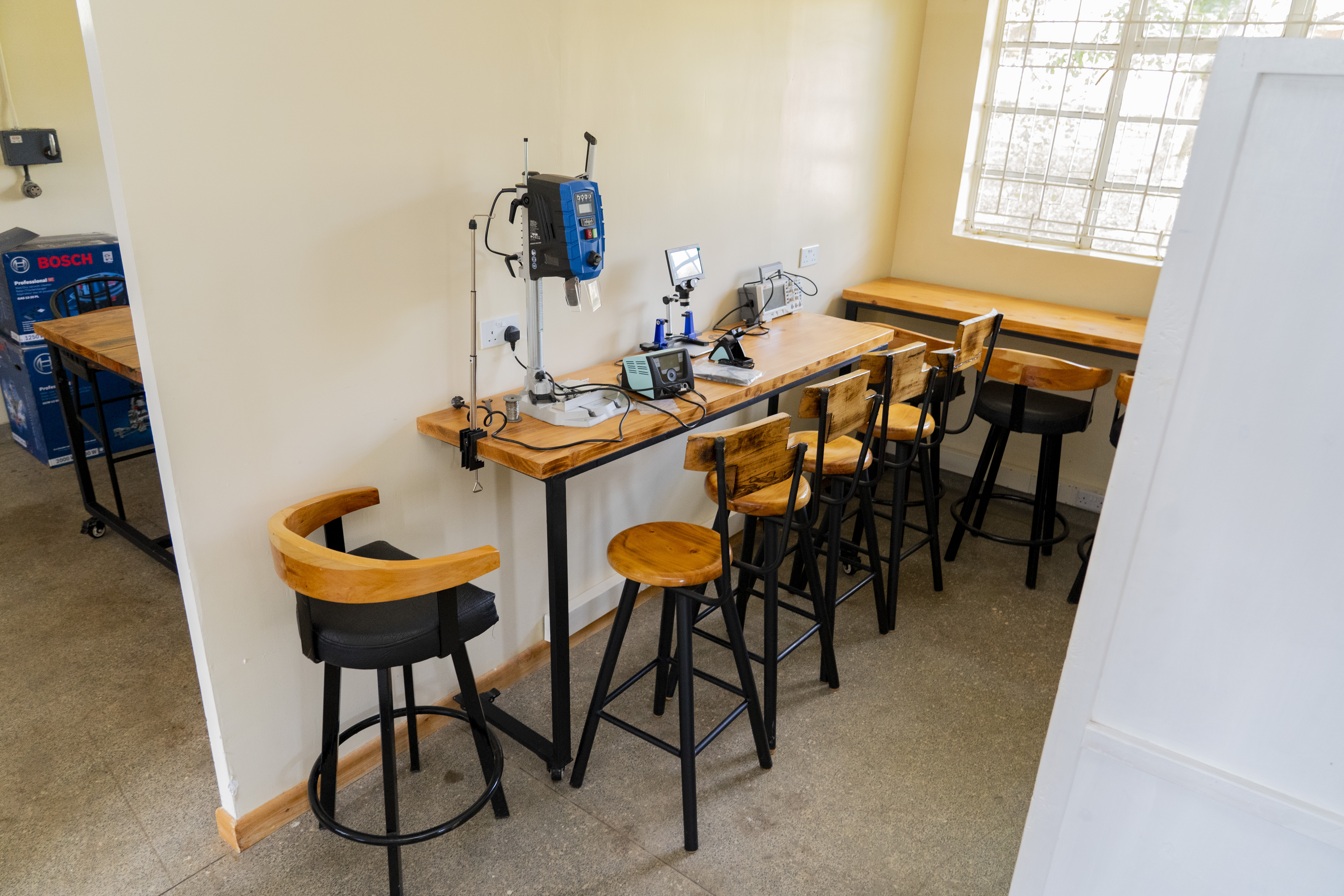 Design desks, alternate angle