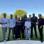 Lead: fellows on the Stanford lawn