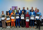 Fellows with their certificates